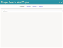 Tablet Screenshot of morgancountywv.gov